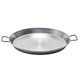 Garcima 18-Inch Carbon Steel Paella Pan, 46cm by La Paella