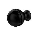 Allied Brass P-1-BKM 1-Inch Beaded Cabinet Knob, Matte Black [並行輸入品]