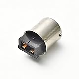 LED用 T10 ウェッジ球 → S25 シングル 変換端子 アダプター G18 BA15s ピン角180度 1個 段差無し ソケット カー用品