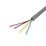 200 ft 22 AWG 4芯Strandedスピーカーワイヤグレーオーディオケーブル銅線ストランドWire難燃性PVC断熱材UL Listed 22 / 4スピーカーケーブル、by NACワイヤお