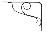 Rubbermaid 1877647 Decorative Shelf Bracket, 6 by 8-Inch, Vine, Black [並行輸入品]