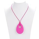 Consider It Maid Baby/Toddler Silicone Teething Necklace - Violet Red - The Tear Drop Pendant Collec