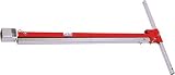 Reed Tool VK3CK1EXT Main Valve Key with 1-Inch Curb Key with Extension Shafts for Additional 6-Feet