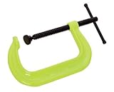 Wilton C-Clamp, Reg. Duty - High Visibility, Cap.=0 - 6 1/16, Depth=4 1/8, Min. Proof Test=6,900 lbs