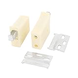 uxcell キッチンキャビネットハンガー　キャビネットヒンジ　ブラケット　プレート　2個入