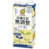 マルサンアイ(株) 有機豆乳無調整 1000ml紙パック×12(6×2)本入