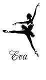 バレエダンサーEva名Letters Childrens部屋ビニール壁アートステッカーデカール