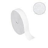 パンツのゴム 交換用 25mm 平ゴム ブラック 15m - 厚み1.1mm 高耐久 用途別弾性紐 (スニーカー パジャマ 手芸) (ホワイト, 幅25mm 長さ15M巻) [並行輸入品]