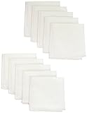 ファブリックプラス 赤ちゃん用ガーゼハンカチ レインボーシリーズ日本製 28×28cm 10枚入り レッド(無蛍光) 綿100%