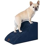 EHEYCIGA 犬 階段 ステップ ペット階段 ドッグステップ 犬 スロープ 高密度 滑り止め付き 安定性 カバー取り外し可能 洗える 小型犬適用（ネイビー、40x50x30cm、2段plus）