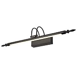 LEDミラーライト、洗面所トイレ浴室、調節可能なベース、防水、防錆、黒12W66cm（26 "） ( Color : Warm light )