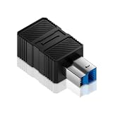 Duttek USB3.0からUSB3.0 B変換アダプター、USB Type AメスからUSB3.0 Bオスプリンターコンバーター。5Gbpsのデータ転送に対応し、スキャナー、ハードドライブ、プリンター、音楽機器の充電が可能です。 （USB2.0-Bには対応していません）
