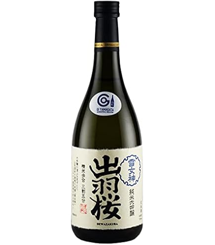 Amazon.co.jp: 出羽桜 純米大吟醸酒 雪漫々 超限定品 720ml : 食品