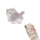 スマホリング かわいい アクリル 猫 neko ねこ ケース スマホケース スマホ小物 猫 neko ねこ スマホ グリップトック グリップトーク & スマホグリップ ホールドリング 落下防止 かわいい (B)