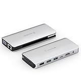 WAVLINK 10in1 USB C ドッキングステーション HDMIポート4K@30Hz出力 HDCP2.2対応 VGAポート1080P@60Hz ギガビットイーサネット LANポート USB C PD 3.0 87W急速充電 USB 3.0*2 USB 2.0*1 オーディオ出力 micro SD& SD カード スロット搭載 USB・SD・MicroSD同時使用可能 usb ハブ スマホ タブレット ノートパソコンなどに適用 マルチアダプター テレワーク リモート 在宅勤務 USB-Cケーブルを内蔵 持ち運び便利(‎グレー)