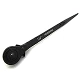 Simplyシルバー – 1 / 4 " & 3 / 8 " Dr。プロフェッショナルデュアルヘッドSpudラチェットレンチ280 mm長い