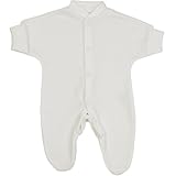BabyPrem Preemie Baby Plain Footie服0 – 7.5lb カラー: ホワイト