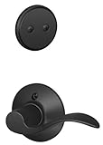 Schlage f94acc622lhマットブラックアクセントレバーLeft Handedダミー内部パックからThe Fシリーズ