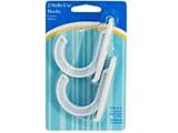 Multi-Use White Plastic Self-Adhesive Hooks ( Case of 96 ) [並行輸入品]