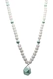 Silicone Teething Mala Necklace. Ideal for Teething/Nursing. Toxin Free and Eco Friendly (Pearl/Mint