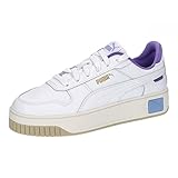 [プーマ] CARINA STREET レディーススニーカー 厚底 389390 04 ホワイト/ホワイト/パープル/アイボリー