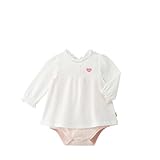 [ミキハウス] MIKIHOUSE おしゃれな透かし編み 長袖ボディシャツ（70cm・80cm） 13-1502-615 白 70cm