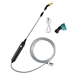 Weytoll 充電式 電動噴霧器 電動スプレー 2400mAh 3種類のノズル 手持ち式 32-56cm 伸縮式 3Mストロー 調節可能
