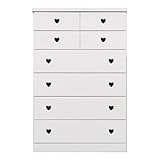 アルファタカバ ベビータンスシリーズ パルコハート 90cm幅6段 ブラック