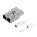 Homyl バッテリー　クイック　ディスコネクト　ウインチ　コネクタ　プラグ（端子付）　175A　2 AWGワイヤーに適合　全4色 - グレー