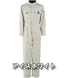 カジメイク T/C長袖つなぎ服 アイスホワイト LL 660902LL