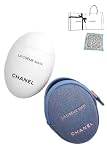 [ショップバッグ付き] CHANEL シャネル ラ クレームマン デニム 限定 オリジナルスカーフ付 ハンドクリーム ハンドケア ギフト プレゼント (50ml, ラ クレーム マン・テクスチャー ドゥース, 02.ボックスラッピング)