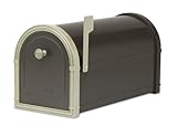 Architectural Mailboxes Bellevue Mailbox Black with White Bronze by ARCHITECTURAL MAILBOXES