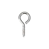 uxcell ヒートン 吊り金具 50個 19mmx6.5mmx1.5mm 炭素鋼 亜鉛メッキ セルフタッピングネジ ハンドメイド 手芸 DIY クラフトパーツ コルクボトル 木製クレイペンダント用 シルバー