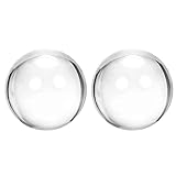 uxcell アクリルコンタクトジャグリングボール ボールバッグ付き 直径60mm 120mm x 140mm クリア 2個入り