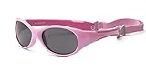 Real Kids Shades Explorer Flex Fit Removable Band with Polycarbonate Sunglasses (Lens 4 Plus, Hot Pi