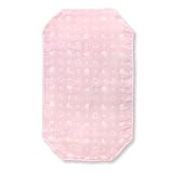 un doudou 日本製 ふんわり 6重ガーゼ コットカバー 月と雲 ピンク 60×100cm 綿100% 四隅ゴム付き 2700PI-L