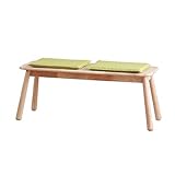 ナチュラル／【単品】 ダイニング ダイニングベンチ ベンチ チェア イス 食卓椅子 ダイニング用 食卓用 コンパクト 北欧 ナチュラル シンプル 天然木 緑 ブロト