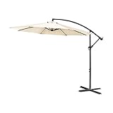 ハンギングパラソル 300cm【コンチェルト-　CONCIERTO】（ガーデン パラソル 300cm ハンギング）アイボリー