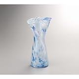 nobrand 津軽びいどろ　花器　ブルー オブジェ (F77339)