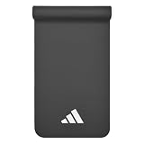 adidas(アディダス) フィットネスマット/ヨガマット 10mm レッド 幅広 軽量 コンパクト キャリーストラップ付き ADMT-11015RD