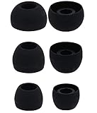 A-Focus イヤーピース イヤーチップ イヤホンカバー Beat s studio Buds用 交換用シリコン製イヤーピース Fit in the case S/M/L 3ペアセット ブラック「Black」