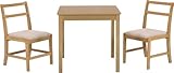 ダイニング テーブルとチェア2脚 3点セット モルト ナチュラル  93003-93004x2