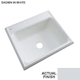 Thermocast Wentworth 25 x 22インチキャストアクリルシングルボウルキッチンシンク、アイスグレー