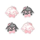 PlayVital Switchに対応用ジョイスティックキャップ、Switch Liteに対応用サムスティック保護キャップ、Switch有機elモデルに対応用シリコンアナログスティックカバー、 Switchに対応&Switch Lite対応&Switch OLED対応用サムグリップロッカーキャップ【ふわリボンひつじ】