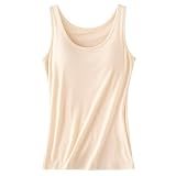 [ＫａｒｌｙＳｈｏｐ　ｉｍｐｏｒｔ] カップ付きインナー ブラトップ タンクトップ キャミ レーヨン さらさら ブラ内蔵 大きいサイズ ストレッチ rr4 L タンクトップ：beige