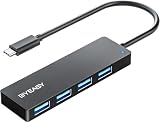 BYEASY USB-C ハブ 4ポート拡張ドッキングステーション 5Gbps 高速データ転送 mac usb ハブ増やす ウルトラスリム Mac Type-C 軽量PC スマホ タブレット対応 在宅勤務
