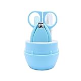 Bartram ベビーつめきり 幼児赤ちゃん新生児つめきりハサミ 爪のこだわ ベビー用 0-5歳児 (ブルー)