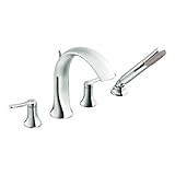 Moen TS21704 Fina Two-Handle High Arc Roman Tub Faucet Includes Hand Shower, Chrome [並行輸入品]