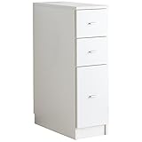 ライフスタイリングショップ すき間収納 幅25cm メラミン チェスト 3段 隙間収納 キッチン 引き出し AK-003