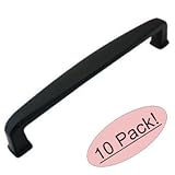 Cosmas 4392 – 128 FBフラットブラックモダンキャビネットハードウェアハンドルプル – 5 "インチ( 128 mm )穴中心 – 10パック